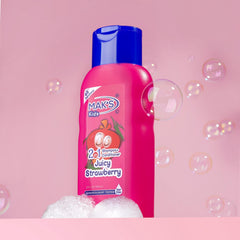 Mak’s Kids Juicy Strawberry 2-in-1 Shampoo + Conditioner 300ml