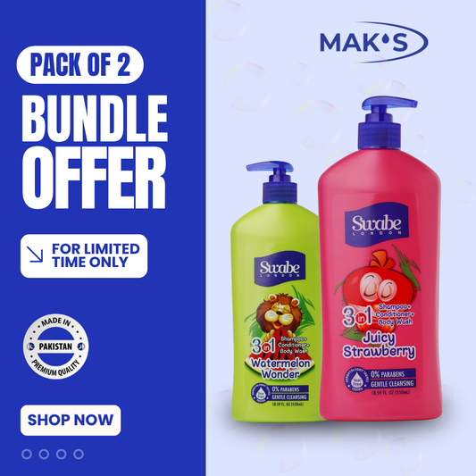 Swabe Kids by Mak’s Strawberry & Watermelon 3-in-1 Bundle 550ml ×2