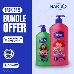Swabe Kids by Mak’s Strawberry & Apple 3-in-1 Bundle 550ml ×2