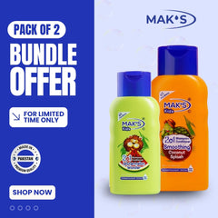 MAK’S Kids Coconut 2-in-1 & Watermelon 2-in-1 300ml ×2