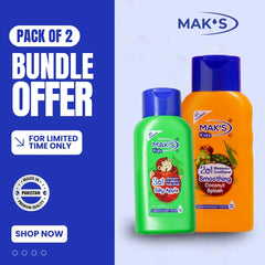 MAK’S Kids Coconut 2-in-1 & Apple 3-in-1 Bundle 300ml ×2
