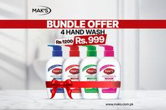 MAKS Antibacterial Hand Wash 200ml Variety Pack of 4 Lime Silky Harmony Alaska Bundles Free Delivery Pakistan