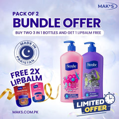 Swabe Kids by Mak’s Berry & Bubblegum 3-in-1 Bundle 550ml ×2 + FREE Lip Balms ×2