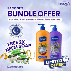 Swabe by Mak’s Berry Blast & Coconut 3-in-1 550ml ×2 + (Free Neem Soap)