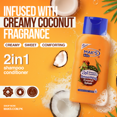 Mak’s Kids Smoothing Coconut Splash 2-in-1 Shampoo + Conditioner 300ml