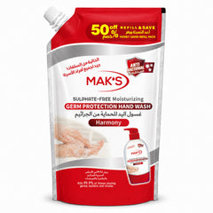MAK’s Sulphate Free Anti Bacterial Handwash - Harmony (Pouch) 600ml