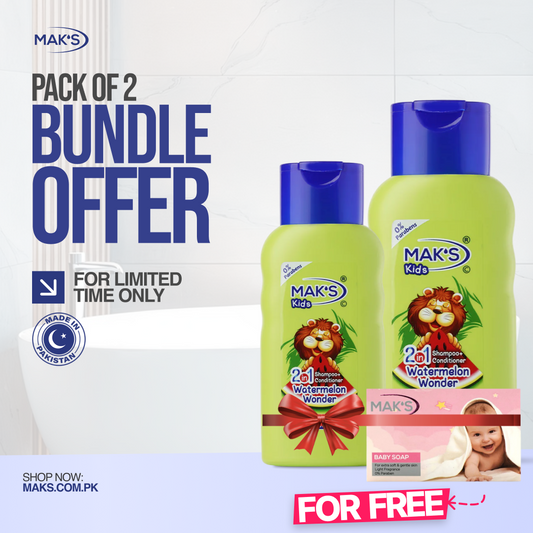 Mak’s Watermelon 2-in-1 Bundle ×2 + Free Pink Baby Soap