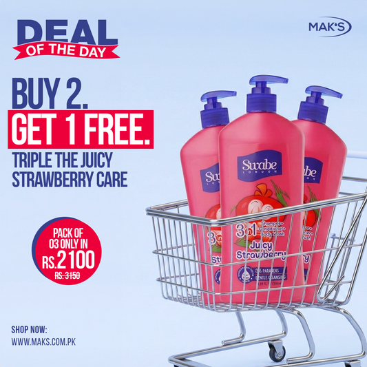 Swabe 3-in-1 Strawberry Buy 2 get 1 free (Deal of the day)