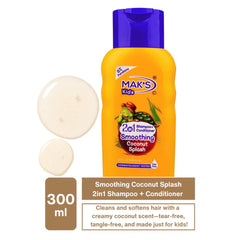 Mak’s Kids Smoothing Coconut Splash 2-in-1 Shampoo + Conditioner 300ml
