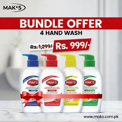 Mak's Handwash Bundle 200ml ×4 (Lime, Lemon, Harmony, Alaska)
