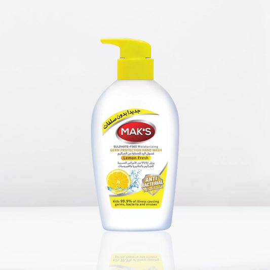 MAK’s Sulphate Free Anti Bacterial Handwash - Lemon Fresh 200ml