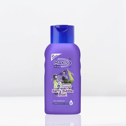 Mak’s Kids Berry Bubble Blast 2-in-1 Shampoo + Conditioner 300ml