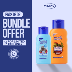 MAK’S Kids Coconut 2-in-1 & Gentle Body Wash Bundle 300ml ×2