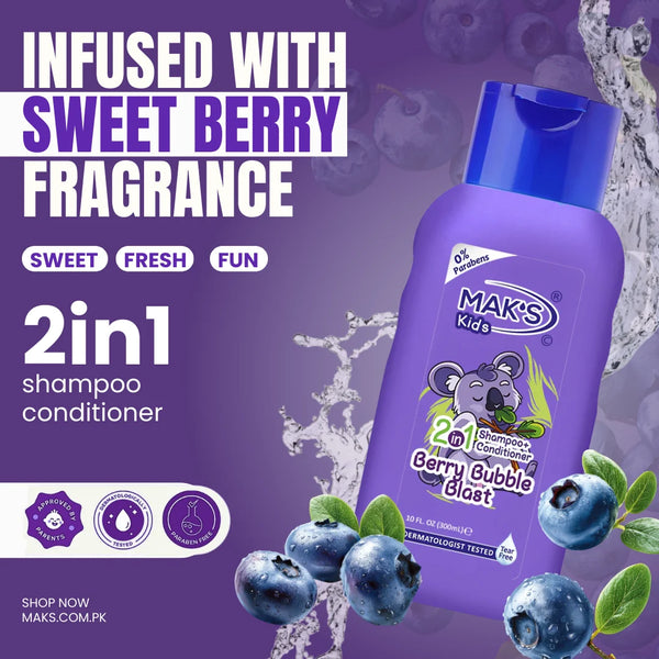 MAK’S Kids Berry Blast & Strawberry 2-in-1 Bundle (300ml x 2)