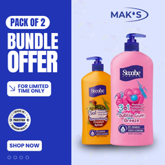 Swabe Kids by Maks 3in1 Coconut and Bubble Gum Shampoo Body Wash 550ml Twin Pack with Free Delivery Pakistan