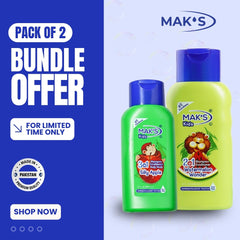 MAK’S Kids Watermelon 2-in-1 & Apple 3-in-1 Bundle 300ml ×2