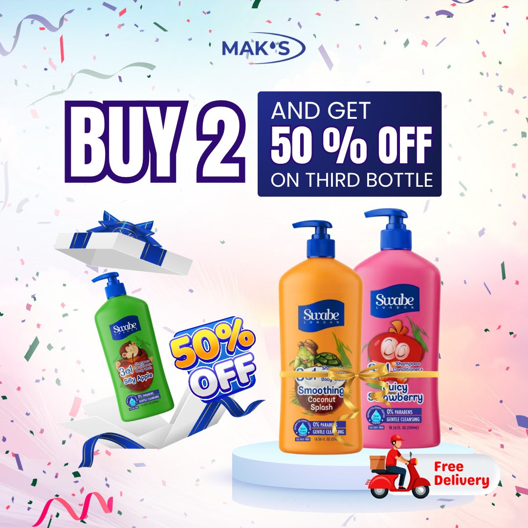 Swabe Coconut & Strawberry 3-in-1 Buy 2 (GET 1 Silly Apple 50% OFF)