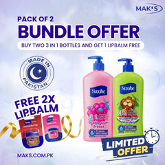 Swabe Kids by Mak’s Bubblegum & Watermelon 3-in-1 Bundle 550ml ×2 + FREE Lip Balms ×2