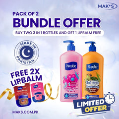 Swabe Kids by Mak’s Bubblegum & Coconut 3-in-1 Bundle 550ml ×2 + FREE Lip Balms ×2