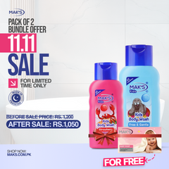 Mak’s Strawberry and Free Gentle Bodywash 300ml ×2 (Free Pink Baby Soap)