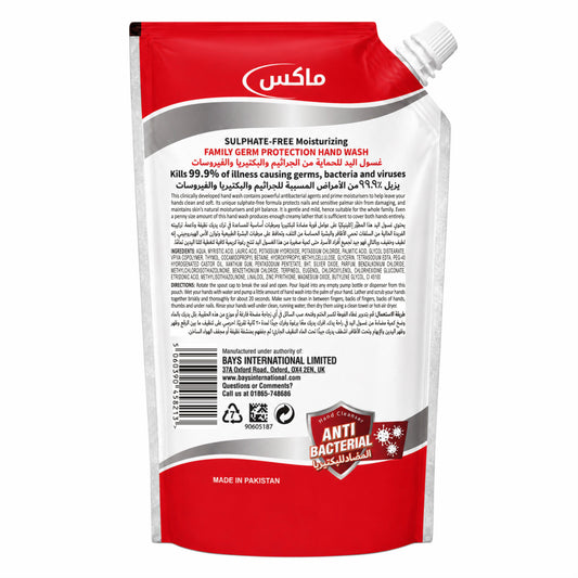 MAK’s Sulphate Free Anti Bacterial Handwash - Harmony (Pouch) 600ml