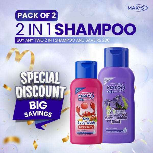 MAK’S Kids Berry Blast & Strawberry 2-in-1 Bundle (300ml x 2)