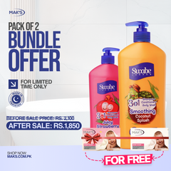 Swabe by Mak’s Strawberry & Coconut 550ml x2 (Free Baby Soap x2)