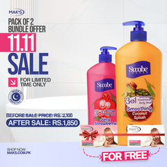Swabe by Mak’s Strawberry & Coconut 550ml x2 (Free Baby Soap x2)