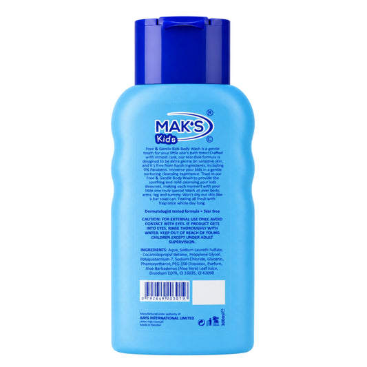 Mak’s Kids Free & Gentle Body Wash 300ml