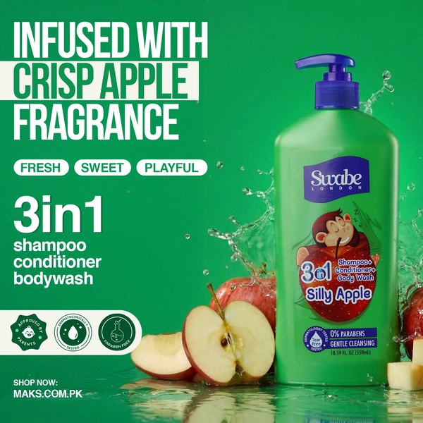 Swabe by Mak’s Apple & Berry 550ml ×2 (Free Baby Soap)