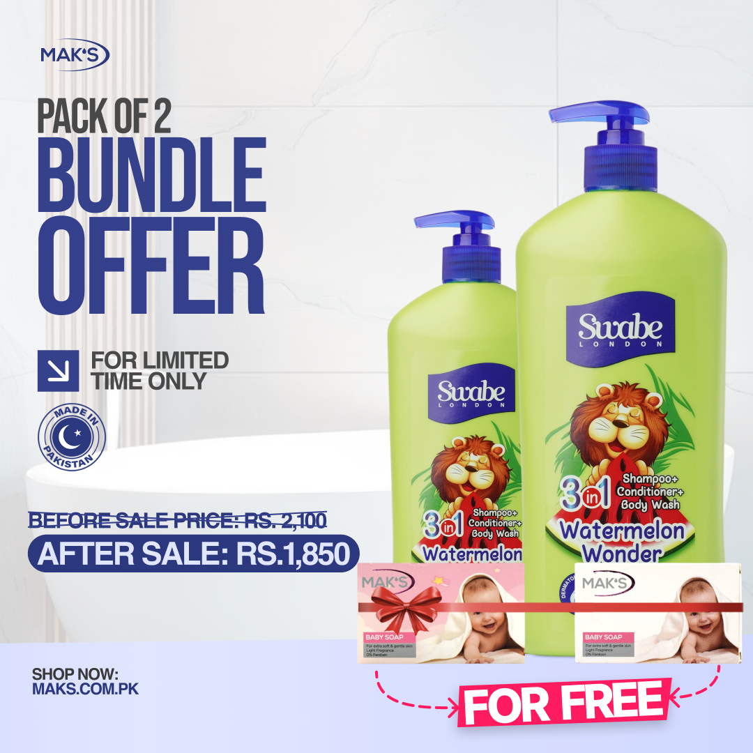 Swabe Watermelon 3-in-1 Bundle ×2 + FREE Baby Soaps ×2