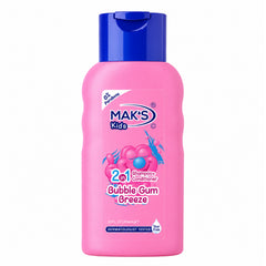 MAKS Kids 2in1 Bubble Gum Breeze Shampoo and Conditioner 300ml Single Bottle Free Delivery Pakistan