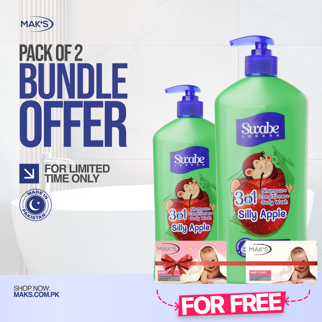 Swabe Apple 3-in-1 Bundle ×2 + FREE Baby Soaps ×2