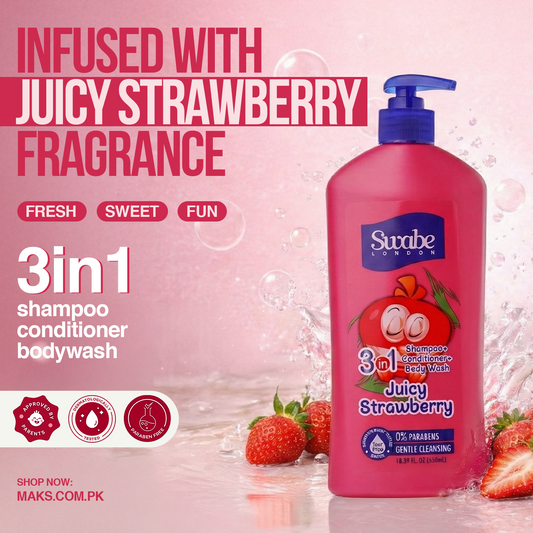 Swabe Kids by Mak’s Coconut & Strawberry 3-in-1 Bundle 550ml ×2