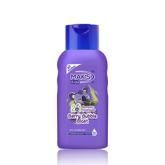 Mak’s Kids Berry Bubble Blast 2-in-1 Shampoo + Conditioner 300ml