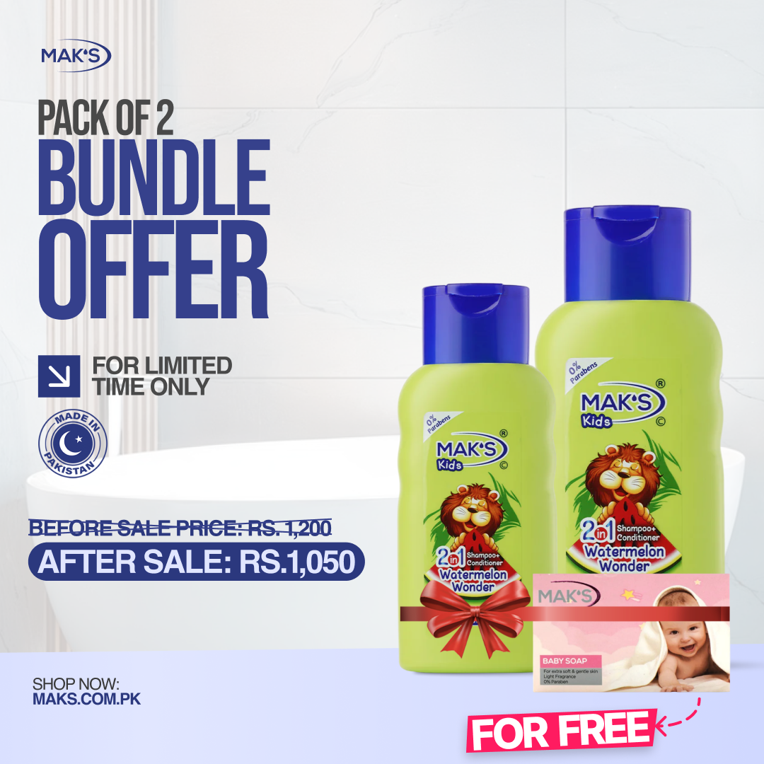 Mak’s Coconut 2-in-1 Bundle ×2 + Free Pink Baby Soap