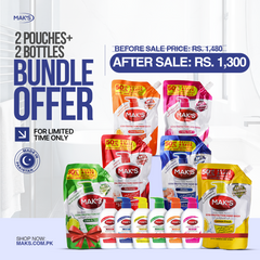 MAK’S Hand Wash Bundle 2 Pouches + 2 Bottles