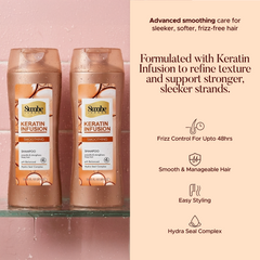 Swabe Keratin infusion Smoothing Shampoo Bundle 12.61 Fl Oz / 373 ml x 2