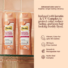 Swabe Keratin infusion Color Care Shampoo Bundle 12.61 Fl Oz / 373 ml x 2