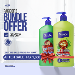 Swabe Kids by Mak’s Watermelon & Apple 3-in-1 Bundle 550ml ×2