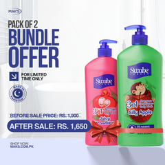Swabe Kids by Mak’s Strawberry & Apple 3-in-1 Bundle 550ml ×2