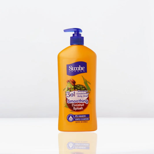Swabe Kids by Mak's Coconut Splash 3-in-1 Shampoo, Conditioner, and Body Wash 550ml