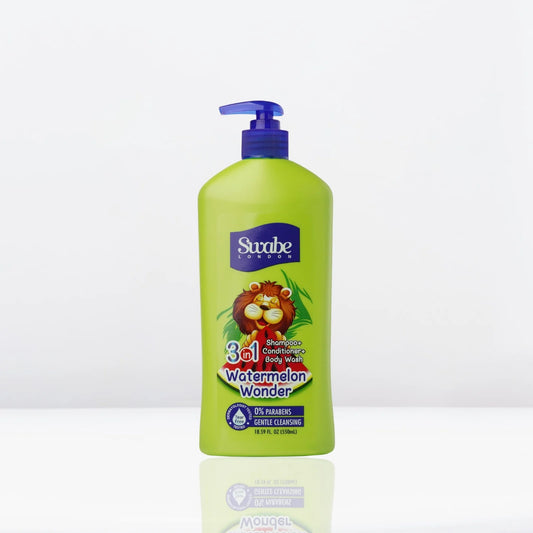 Swabe Kids by Mak's Watermelon Wonder 3-in-1 Shampoo, Conditioner and Body Wash 550ml