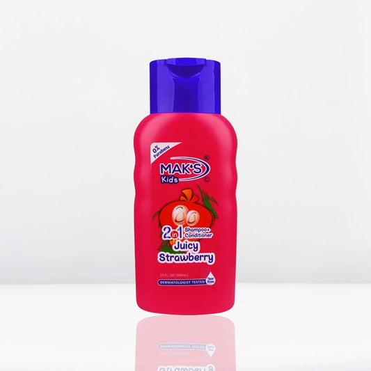 Mak’s Kids Juicy Strawberry 2-in-1 Shampoo + Conditioner 300ml
