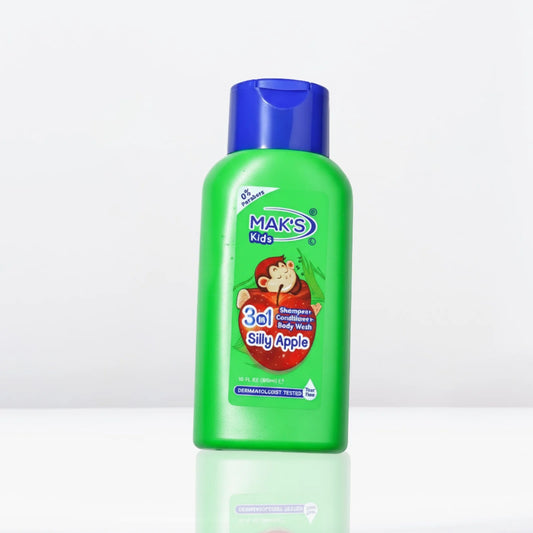 Mak’s Kids Silly Apple 3-in-1 Shampoo + Conditioner + Body Wash 300ml