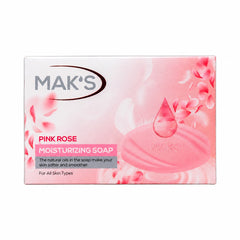 Mak's Pink Rose Soap 100g