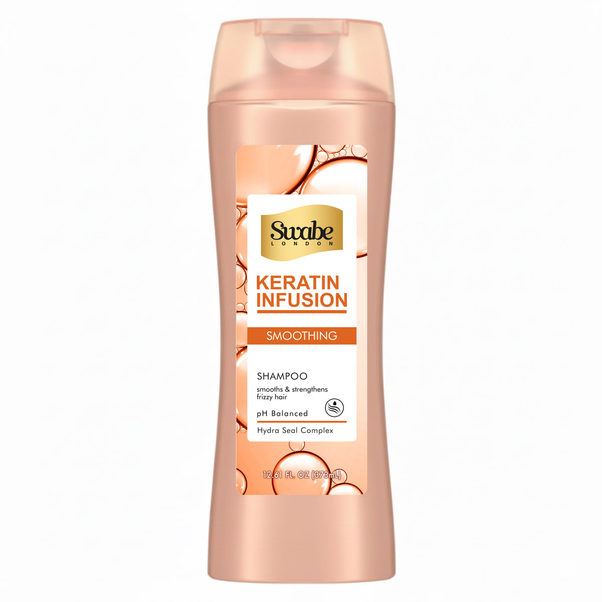 Swabe London Keratin Infusion Smoothing Shampoo 373ml, anti-frizz keratin shampoo for dry, frizzy hair, Pakistan